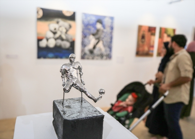 Gazze'de işgalin acılarını anlatan modern sanat sergisi